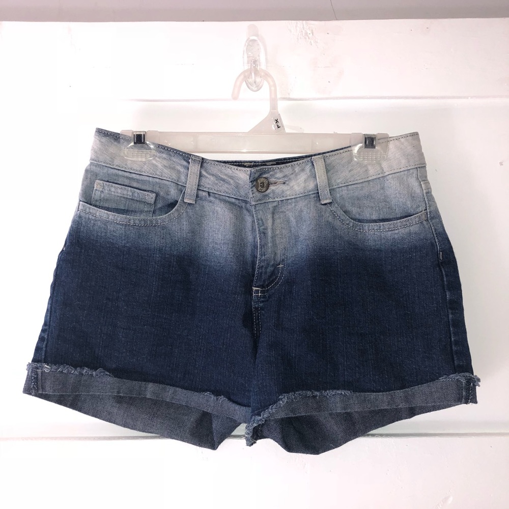 Dip-dye Jean Shorts - ADJUSTABLE WAIST